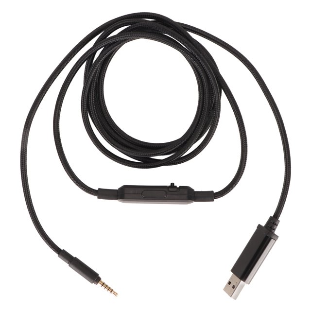 Cable de sonido para auriculares, Cable USB de repuesto para auriculares con Control de volumen en línea, botón de silencio para Beyerdynamic MMX300