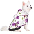 thumbnail image 2 of Honeii Orchids Flowers Print Small Dog Hoodies Pet Hooded Sweatshirts Fall Winter Puppy Cat Sweaters Warm Clothes for Small Dogs Outfits Costume-X-Small, 2 of 7