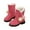 Pink, variant on DMDUOU Kids Winter Rain Boots Insulated Warm Snow Boots Children Waterproof Mud Boots for Boys and Girls Toddler Pink 30