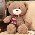 thumbnail image 3 of Bufanda Kawaii suave de oso de peluche, muñeco de peluche, animales, regalo para novia, 60/80/100cm, recién llegado, 3 of 4