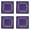 Dark Purple(4Pcs), variant on 1 Pcs Bandanas Multi-Purpose Bandanas Paisley Cowboy Polyester Headbands 22x22 inch