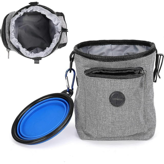 Dog Treat Bag, Puppy Treat Bag, Pet Training Bag, Treats 4 Ways To Wear Tote Bag To Carry Kibble Treats