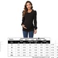 thumbnail image 5 of Maternity Shirts Women's Casual Tops Pregnancy Short Sleeve Striped Ruched Side Tunic Top, 5 of 5