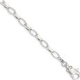 thumbnail image 1 of Sterling Silver 10 Inch Solid Polished Fancy Link Anklet (10 X 5) Made In India qg1178-10, 1 of 5