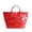 Red, variant on Large Tote Bag For Women Letter Print Shoulder Bag Clear Versatile Everyday Carryall Bag With Open Top Sturdy Handles