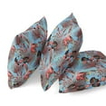 thumbnail image 3 of Plant Illusion Throw Pillow with Removable Cover in Red Gold Beige 16x16, 3 of 6