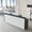 Gray & White, variant on Modern Ergonomic Reception Desk With LED Lighting(Maple & White; 71"L x 24"W x 39"H)