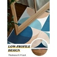 thumbnail image 4 of Blue Khaki Area Rug for Bedroom 2.7x5 Ft Nordic Retro Medieval Geometric Abstract Super Soft fuzzy Throw Rug Non-Slip Fluffy Plush Indoor Floor Carpet for Living Room Nursery Home Decor, 4 of 8