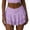 Purple, variant on Fairycore Lace Mini Skirt For Women Low Waist Ruffled Layered Flowy Short E-Girl Streetwear Fashion