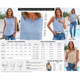 thumbnail image 5 of BTFBM Sleeveless Sweater Tops for Women Crew Neck Lightweight Casual Loose Tank Summer Outfits Fashion Clothing, 5 of 7
