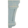 thumbnail image 2 of Ekena Millwork 5"W x 3"D x 7"H Santa Fe Wood Vintage Decor Corbel, Driftwood Blue, 2 of 6
