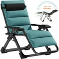 thumbnail image 2 of Lilypelle Zero Gravity Chair, Outdoor Padded Lounge Chair with Side Table, Zero Gravity Recliner Chair, Outdoor Reclining Chair, Supports up to 440lbs, 2 of 14
