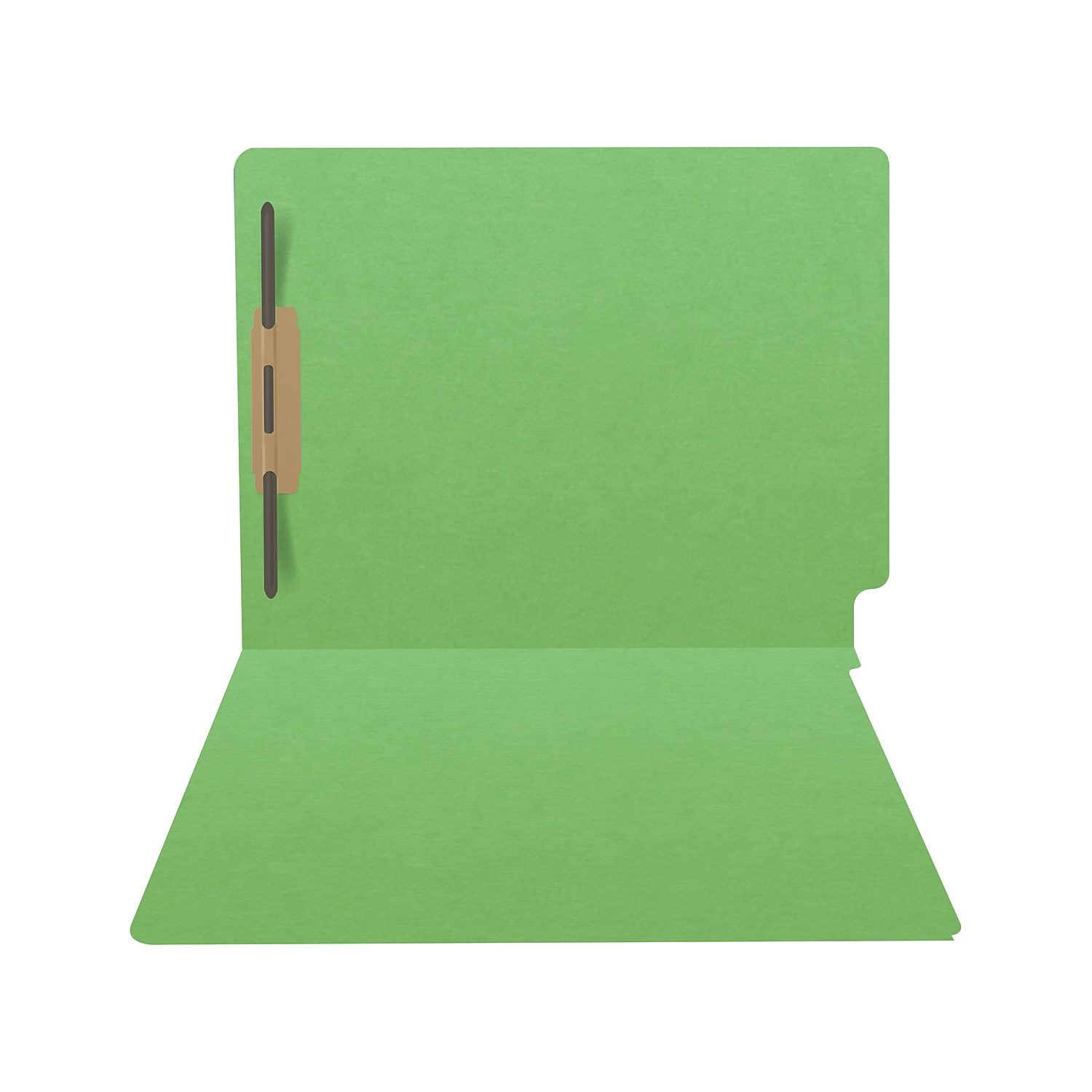 Medical Arts Press Heavy Duty End Tab File Folder Straight-Cut Letter Size Green 40/Box