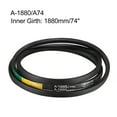 thumbnail image 3 of Uxcell A-1880/A74 Drive V-Belt Inner Girth 74 inch Industrial Power Rubber Transmission Belt, 3 of 5