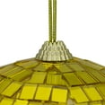 thumbnail image 2 of Northlight Mirrored Disco Ball Christmas Ornament - 6" (150mm) - Golden Yellow, 2 of 4
