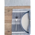thumbnail image 4 of Beach Club Stripe Indigo Indoor Outdoor Placemat, 4 of 8