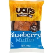 Udis Pinnacle Foods Gluten Free Blueberry Muffin, 3 Ounce - 36 per case.