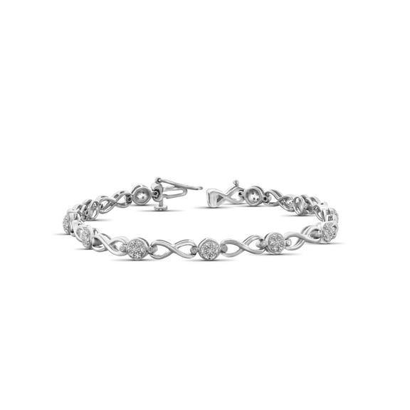 White Diamond Accent Sterling Silver Eternal Sparkle Bracelet, 7.25