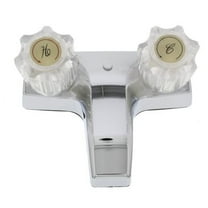 AquaPlumb 1551110 Water-Saving Two Handle Plastic Bathroom Faucet