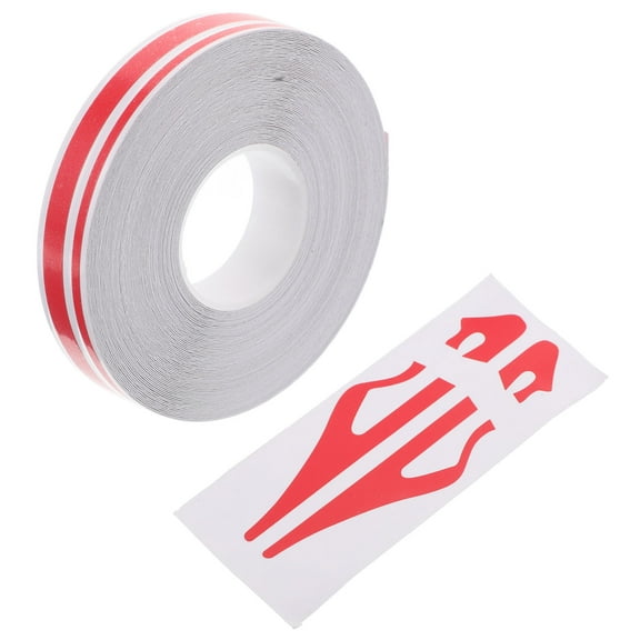 WHAMVOX 1 Set Pin Stripe Tape for Cars in Red Color for Body and Bumper Decoration 980.00X0.47X0.004In