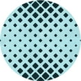 thumbnail image 1 of Ahgly Company Tapis d'Intérieur Lavables en Machine, Carrés, Bleu Électrique de Transition, 3' Carré, 1 of 7