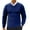 Blue, variant on Mens Underwear Shirts Solid Color Sweater V-Neck Long Sleeves Pullover Elastic Bottom Shirt Pink