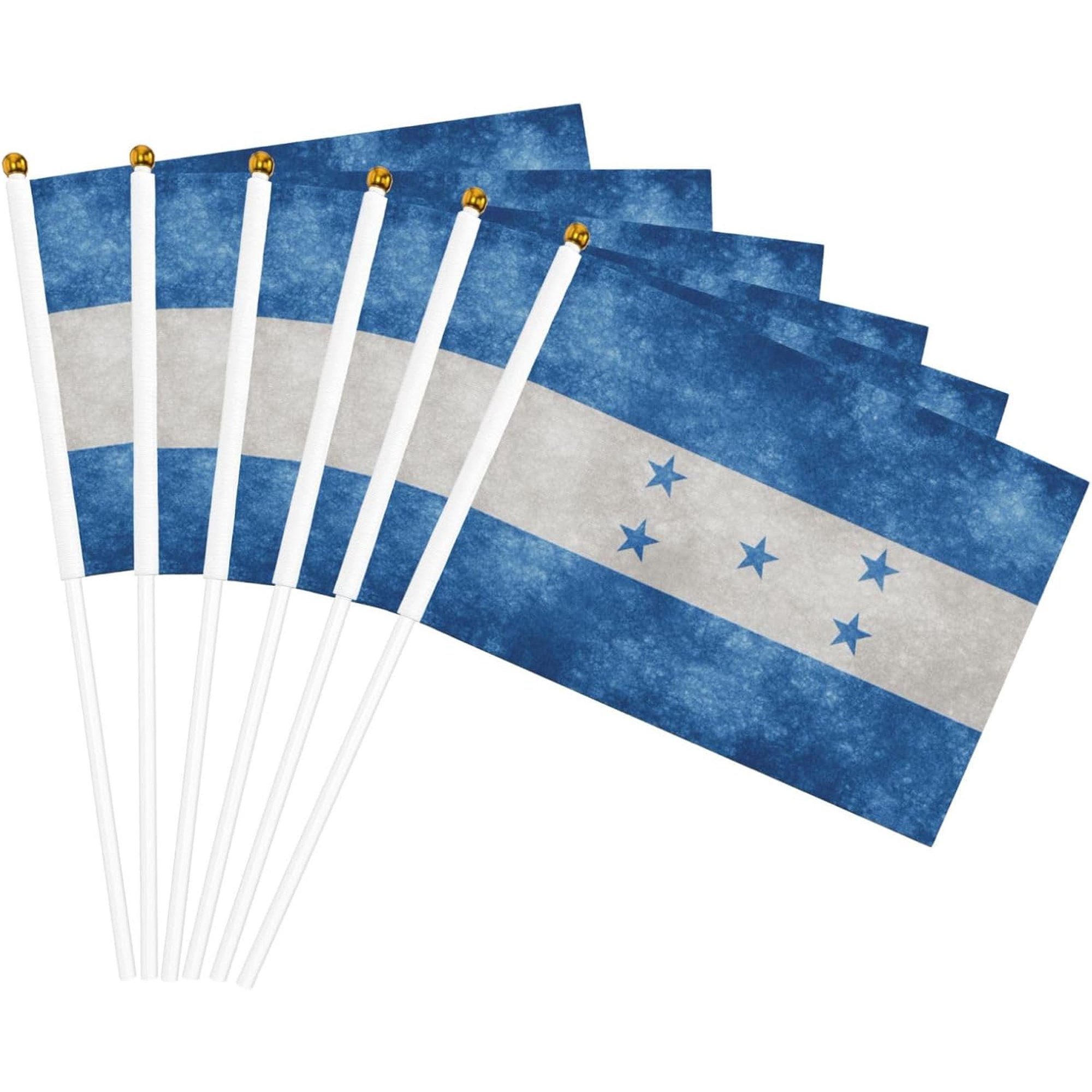 Flag of Honduras Flag 5x8 In Outdoor Decoration Handheld Stick Flags Six Piece