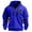 Blue, variant on ZCFZJW Western Hoodies for Men Quarter Zip Pullover Tactical Sweatshirt Vintage Long Sleeve Casual Drawstring Fashion Hoodie Tops with Multi-Pockets S
