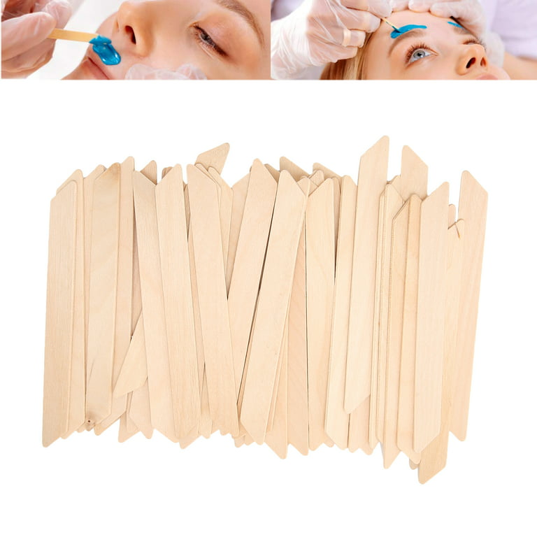Wooden Wax Sticks - Eyebrow, Lip, Nose Small Waxing Applicator Sticks for  Hair Removal and Smooth Skin - Spa and Home Usage 200. 