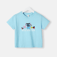 thumbnail image 3 of Camiseta de verano con estampado de Disney Stitch para niños, camiseta de algodón para bebés, ropa para niños y adolescentes, camiseta deportiva cómoda con cuello redondo, 3 of 5