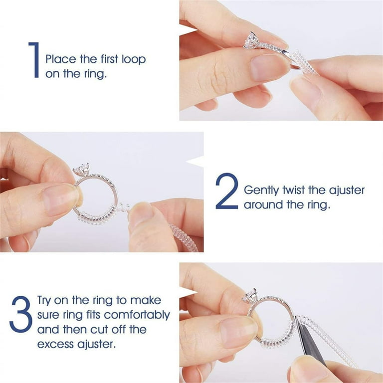 Ring Size Adjuster Ring Guard Clip Invisible Tightener Transparent Resizer  For Loose Ring (4pcs, Transparent Color) Discount