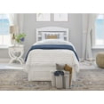 thumbnail image 6 of AFI Warren 14" Twin Wood Platform Bed Frame with Foot Drawer Storage, White, 6 of 9