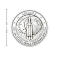 thumbnail image 3 of & To The Moon Commemorative Reversible (Gold Plated Front: Rocket ; Silver Plated Reverse: Earth Moon Spacecraft ) Program Collectible For Enthusiasts, 3 of 8