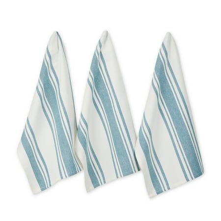 

Storm Blue Chef Stripe Dishtowel (Set Of 3)