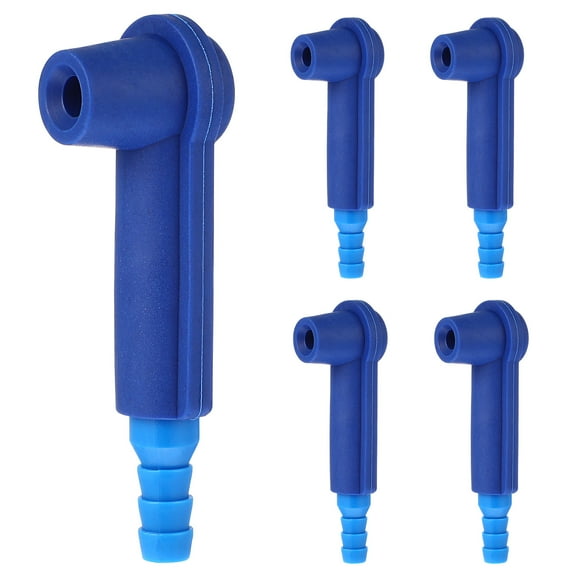5 Pcs Suction Pipe Joint Brake Flush Kit Air Compressor Oil Pumps Fluid Cars Truck Accessories Blue