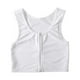 thumbnail image 5 of Sonducket Camiseta sin mangas Tomboy, chaleco moldeador de pecho, ropa interior deportiva para el pecho, vendaje, ropa transpirable corta Blanco METRO 2Conjunto, 5 of 6