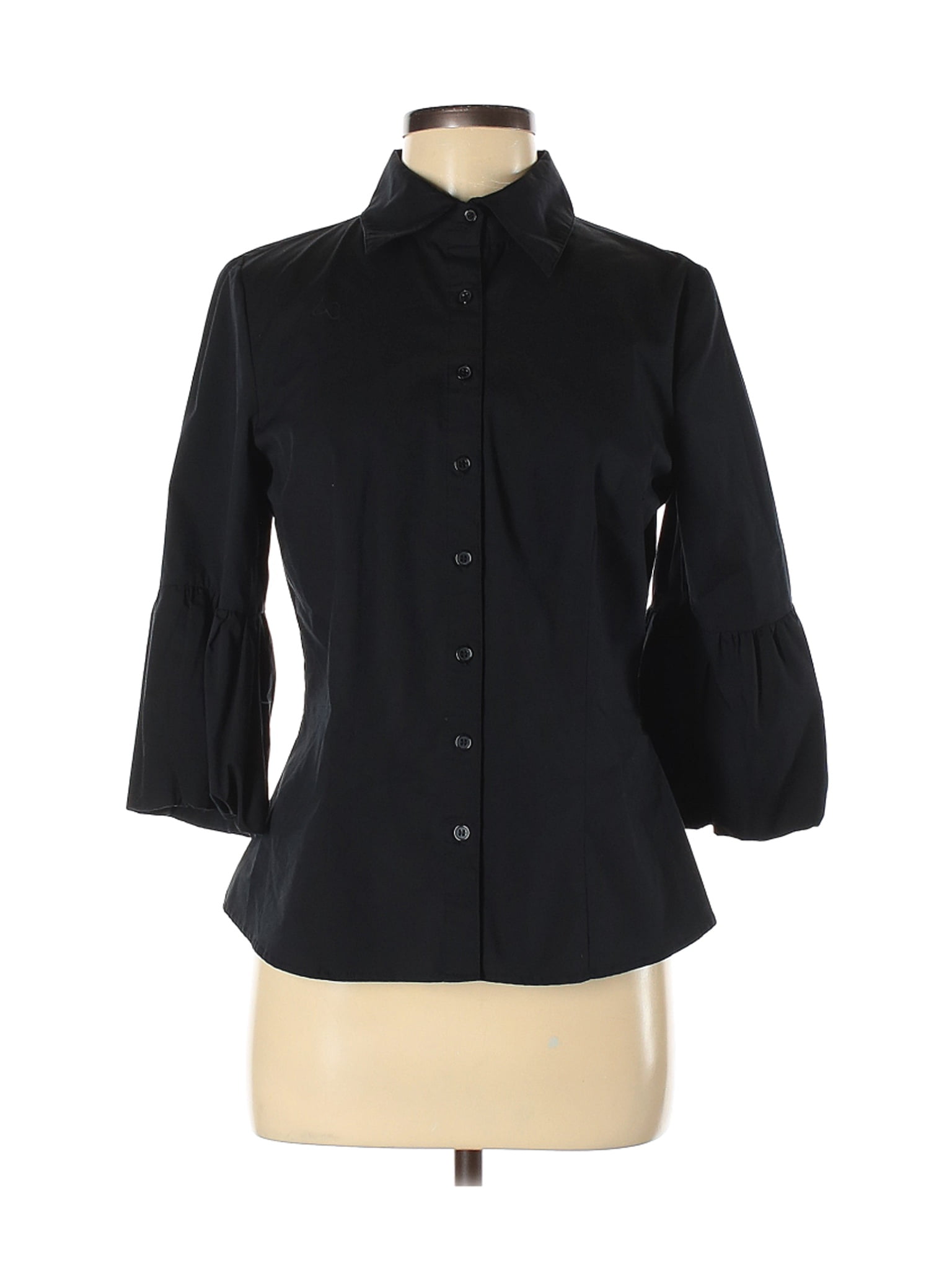 Apt. 9 - Pre-Owned Apt. 9 Women's Size M 3/4 Sleeve Button-Down Shirt ...