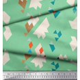 thumbnail image 2 of Soimoi Green Rayon Fabric Geometric Abstract Print Fabric by the Yard 56 Inch Wide, 2 of 3