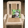 thumbnail image 2 of Carolines Treasures BB9886PW1818 Siberian Husky 2 St Patricks Fabric Decorative Pillow  18H x18W multicolor, 2 of 2