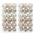 thumbnail image 4 of Hwkond Christmas Balls Ornaments 72PCS Christmas Decorations Christmas Tree Ball Bauble Hanging Home Party Ornament Decor (Champagne,1.57In), 4 of 8