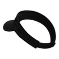 thumbnail image 3 of The Stylist Embroidered Cotton Twill Visor - Black OSFM, 3 of 5