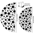 thumbnail image 3 of SKYSONIC Black Polka Dots Christmas Tree Skirt 48" Christmas Decorations Indoor Outdoor Tree Skir for Home Holiday Party Decorations Gift, 3 of 5
