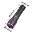thumbnail image 3 of Rechargeable Blood Tracking Flashlight 2000 Lumens Ultra Bright Led For Night Hunting, 365Nm Uv Wavelength Blood Detection Pet Stain Checking, Waterproof Aluminum Alloy Long, 3 of 8