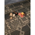 thumbnail image 4 of Furnish My Place Outdoor Collection Geometric Pattern Rug - 5 ft. 3 in. x 7 ft. 6 in. Charcoal, Bohemian Water Proof Carpet for Living Room, Patio, 4 of 7