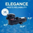 thumbnail image 3 of Hayward Pompe de Piscine hors Terre PowerFlo Matrix à une Vitesse 1,5 HP avec Cordon, 3 of 8