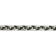 thumbnail image 2 of Sterling Silver Antiqued 8.6mm D/C Elongated Open Link Chain (20 X 8.6) Made In Italy qfc145-20, 2 of 5