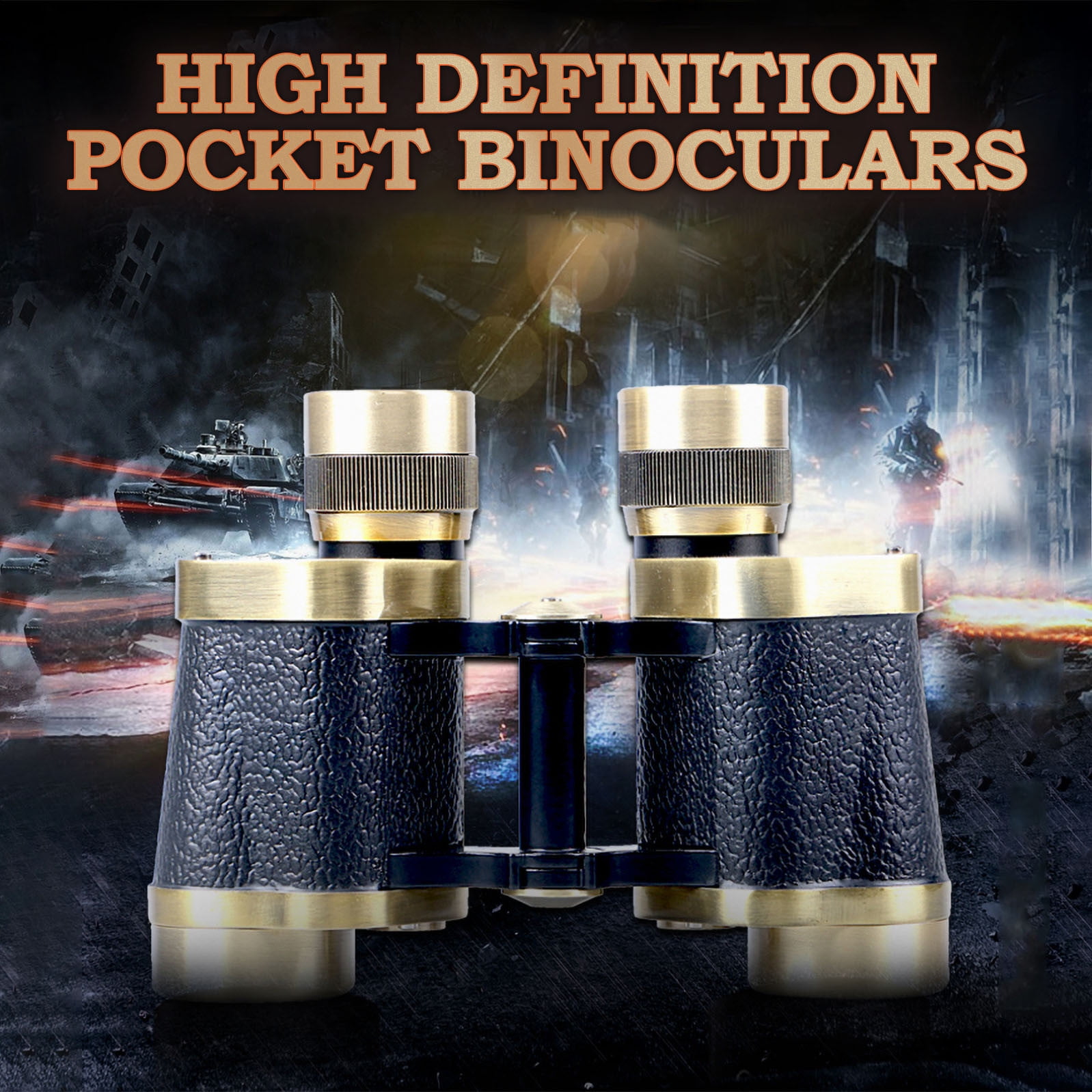 Metal Ranging High Power 8x30 Pure Copper Night Vision Telescope Binoculars Science Education Astronomical Telescopes for Astronomy Beginners Adults Kids 