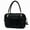Black, variant on Checkered Woven Handbag for Women, Vegan Leather Top Handle Satchel Purse, Retro Checkerboard Crossbody Bag with Detachable Strap(Green and White Checkered )