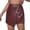 Red, variant on Womens Skirts Sexy Flutter Panel Pu Skorts High Waisted Zipper Closure Bodycon Fit Casual Street Fashion Trendy Stylish Skirts
