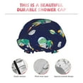 thumbnail image 5 of Disketp Astronaut Dinosaur And Space Shower Caps,Reusable Shower Cap For Women, Double Layer Waterproof Hair Cap, Large Size For All Hair Lengths,For Girls Spa Home Salon Use, 5 of 9